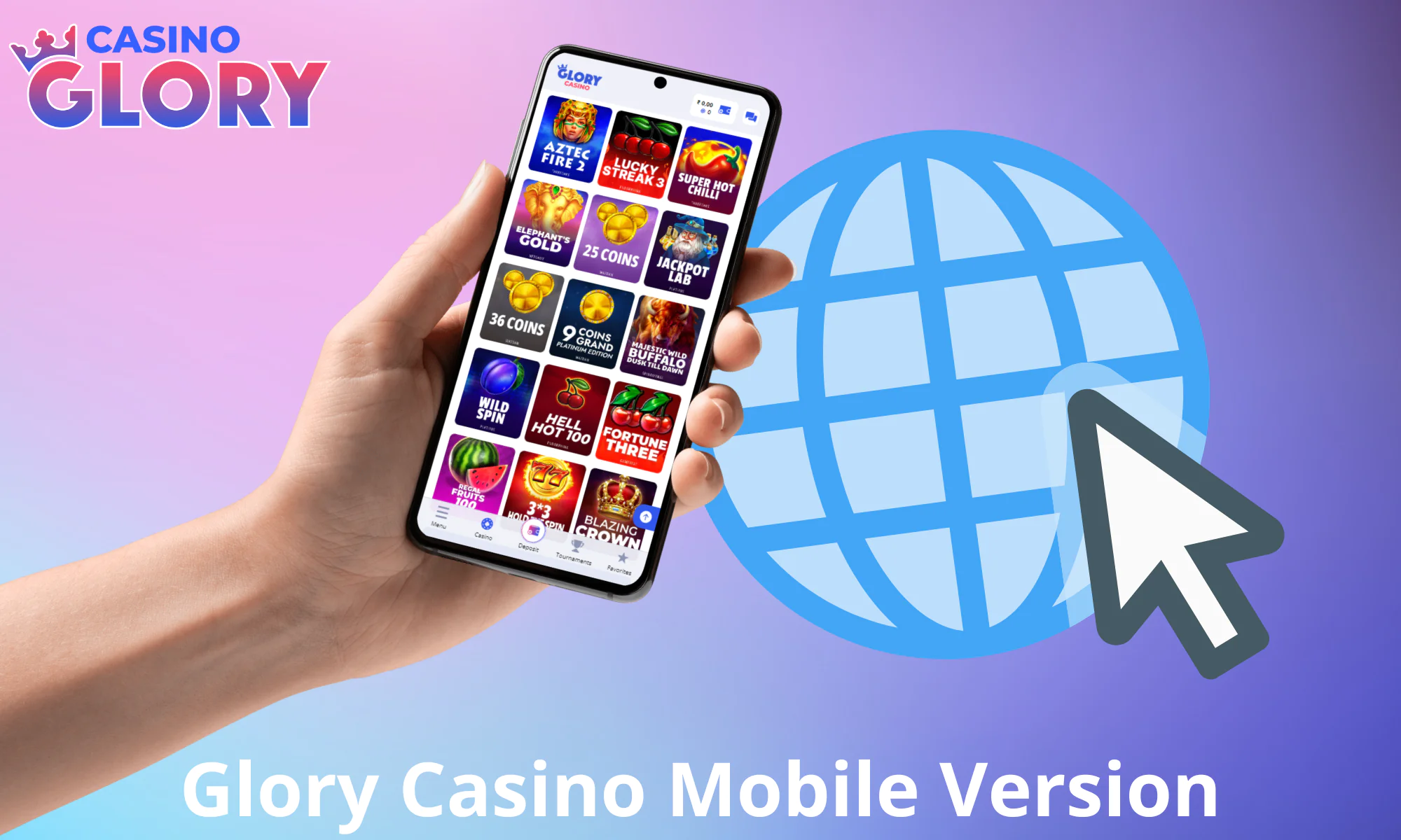 Glory Casino oyunculara mobil versiyon sunuyor