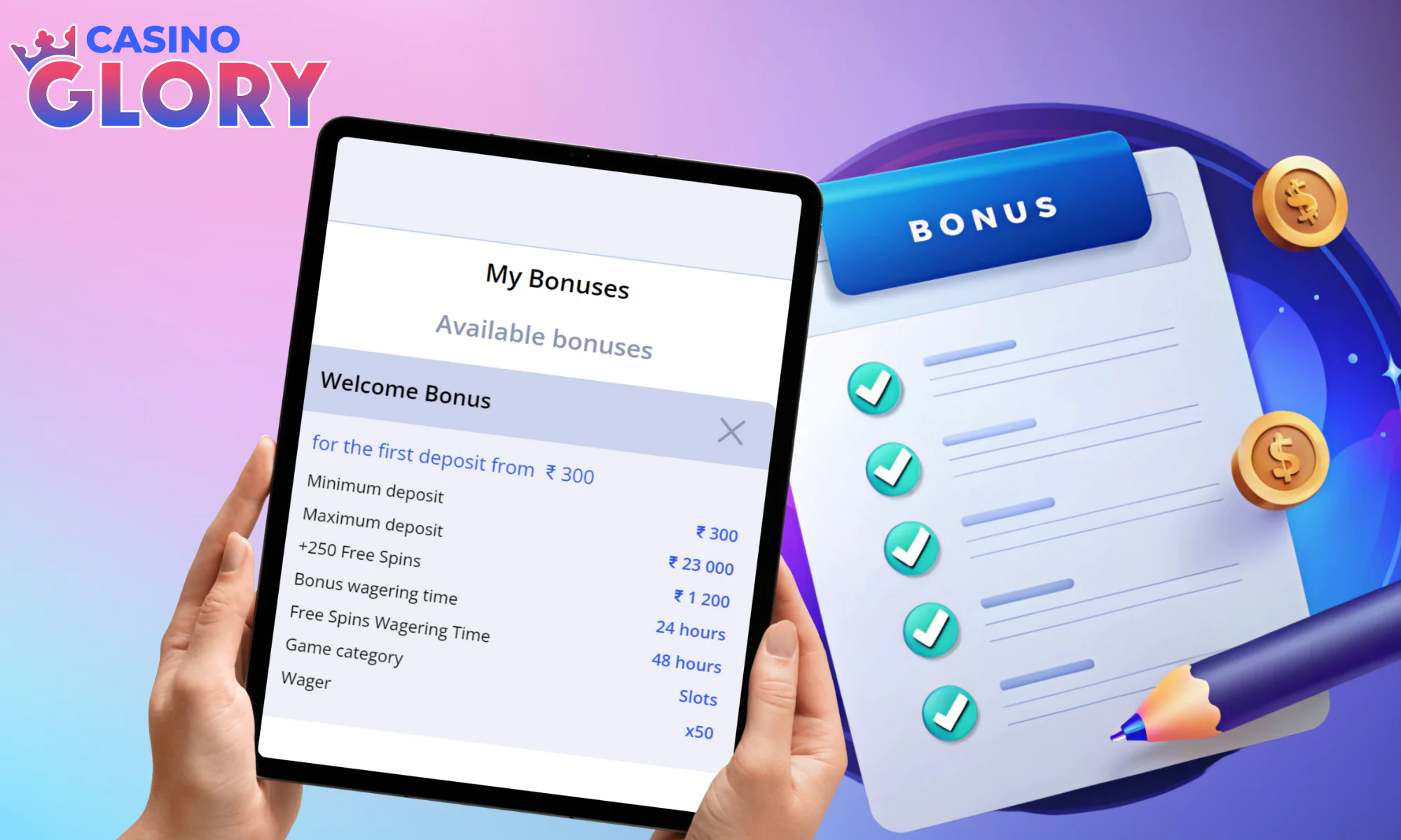 Glory Casino Para Yatırmadan Bonus Almak için Gereksinimler